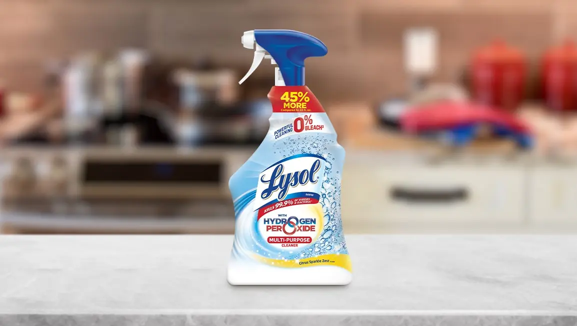 LYSOL Spray désinfectant multisurfaces et linge parfum frais 400ml