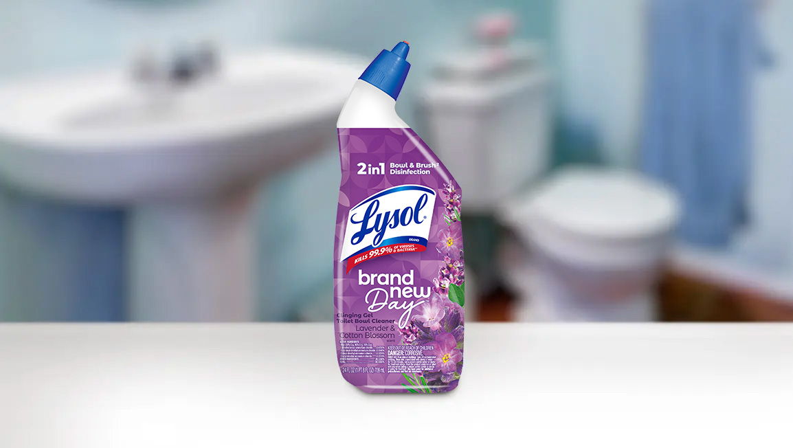LYSOL® Toilet Bowl Cleaner - Lavender & Cotton Blossom 9/24 oz.