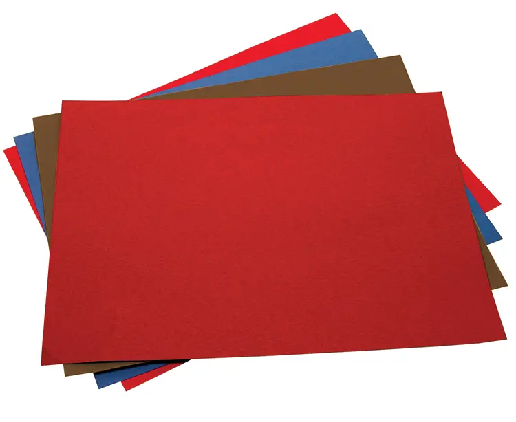 Sheets of colored craft paper