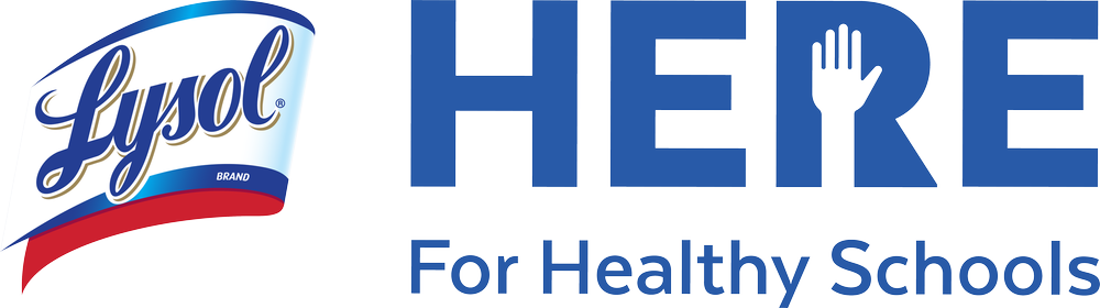 lysol here for healthy schools logo