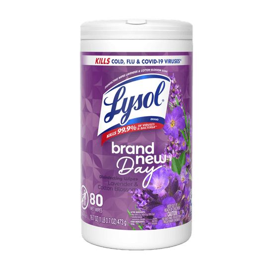 LYSOL® Disinfecting Wipes - Brand New Day™ Lavender & Cotton Blossom 80 ct.