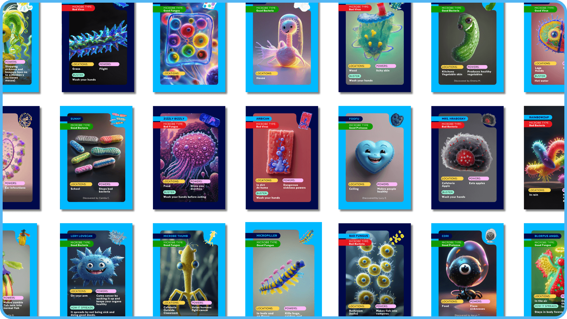 List of Classroom's Work