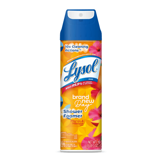 LYSOL® Bathroom Cleaner – Brand New Day™ Foamer Aerosol Mango & Hibiscus
