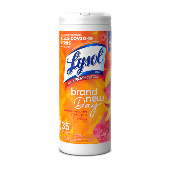 LYSOL® Disinfecting Wipes - Brand New Day™ Mango & Hibiscus 35 ct.