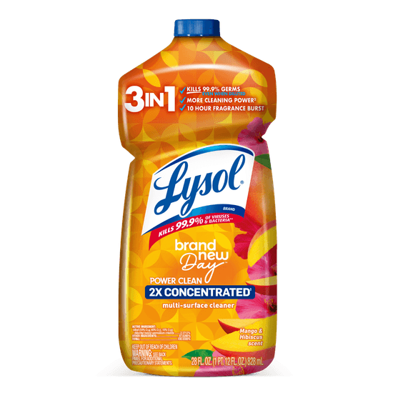 LYSOL® Multi-Surface Cleaner 2X Concentrated - Pourable Brand New Day™ Mango & Hibiscus 28 oz.