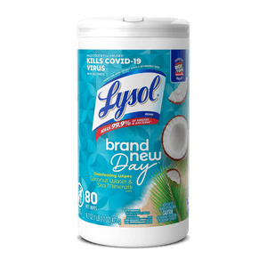 LYSOL® Disinfecting Wipes - Brand New Day™ Coconut & Sea Minerals 80 ct.