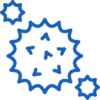 An icon showing germs.