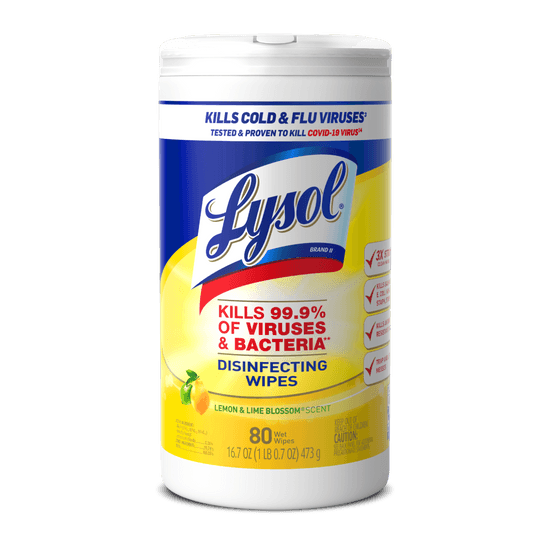 LYSOL® Disinfecting Wipes - Lemon & Lime Blossom® 80 ct.